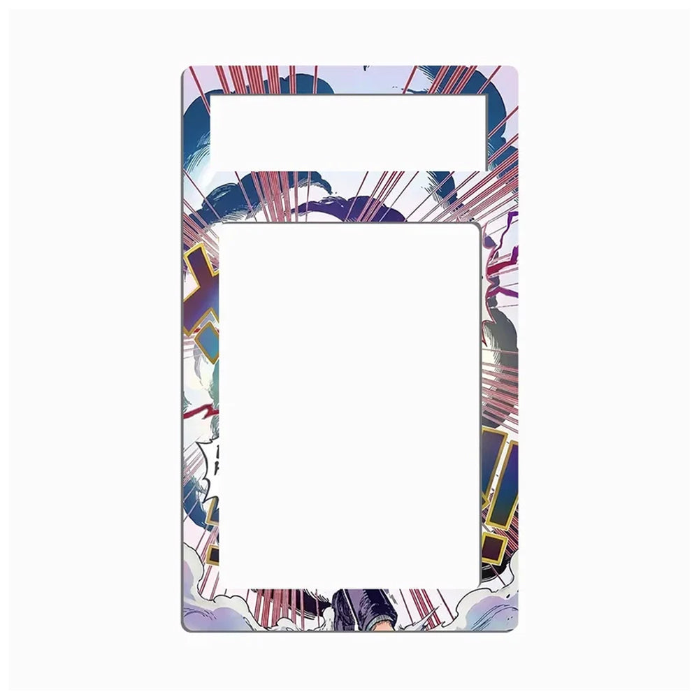 A rectangular picture frame with a colorful anime-style border illustration, shown on a plain white background.