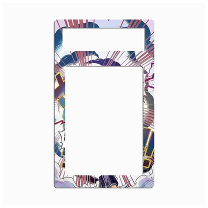 A rectangular picture frame with a colorful anime-style border illustration, shown on a plain white background.