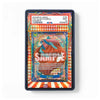A PSA graded collectible card slab showing a colorful illustrated card with a butterfly motif and a white top label, photographed against a plain white background.