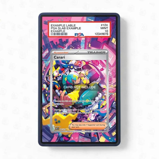 Colorful magnetic card case with a cartoon character on a white background