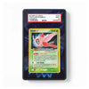 A PSA-graded Pokémon Celebi trading card sealed in a clear protective slab, photographed against a plain white background. The slab has a dark blue border and a blue starry pattern, with a red PSA label at the top.