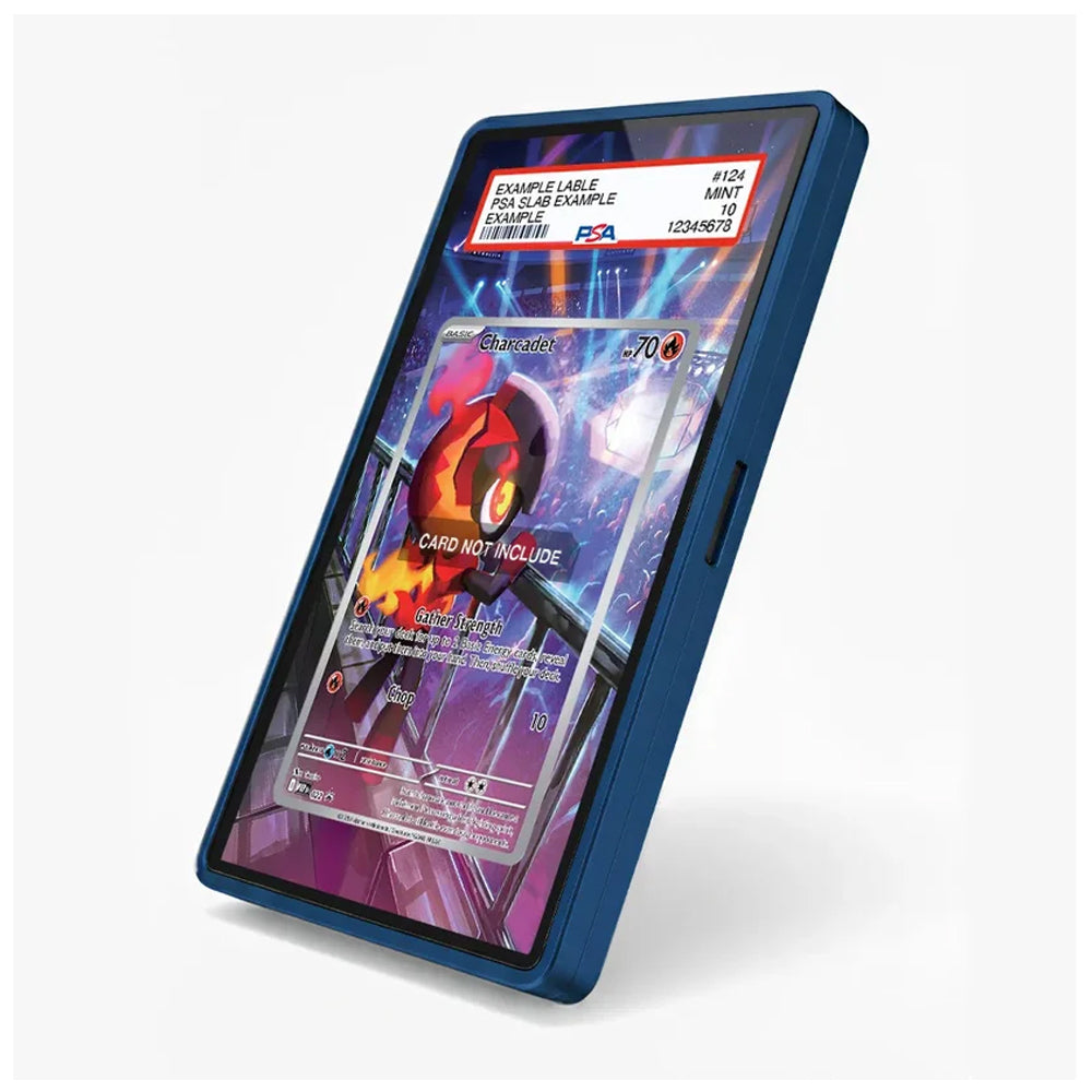 A rectangular phone case with rounded corners featuring a detailed, colorful cartoon illustration of a Japanese street market scene. The design includes characters, lanterns, and storefronts, with a large blank white space in the center for a phone insert.