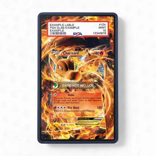 Pokémon trading card featuring Charizard with a PSA label on a white background