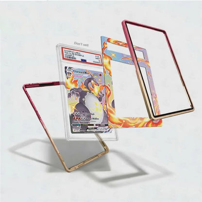 Charizard VMAX SV107/SV122 Extended Art Graded Display Case inner view