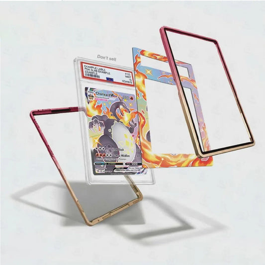 Charizard VMAX SV107/SV122 Extended Art Graded Display Case inner view