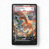 Pokémon trading card in a protective case with PSA label