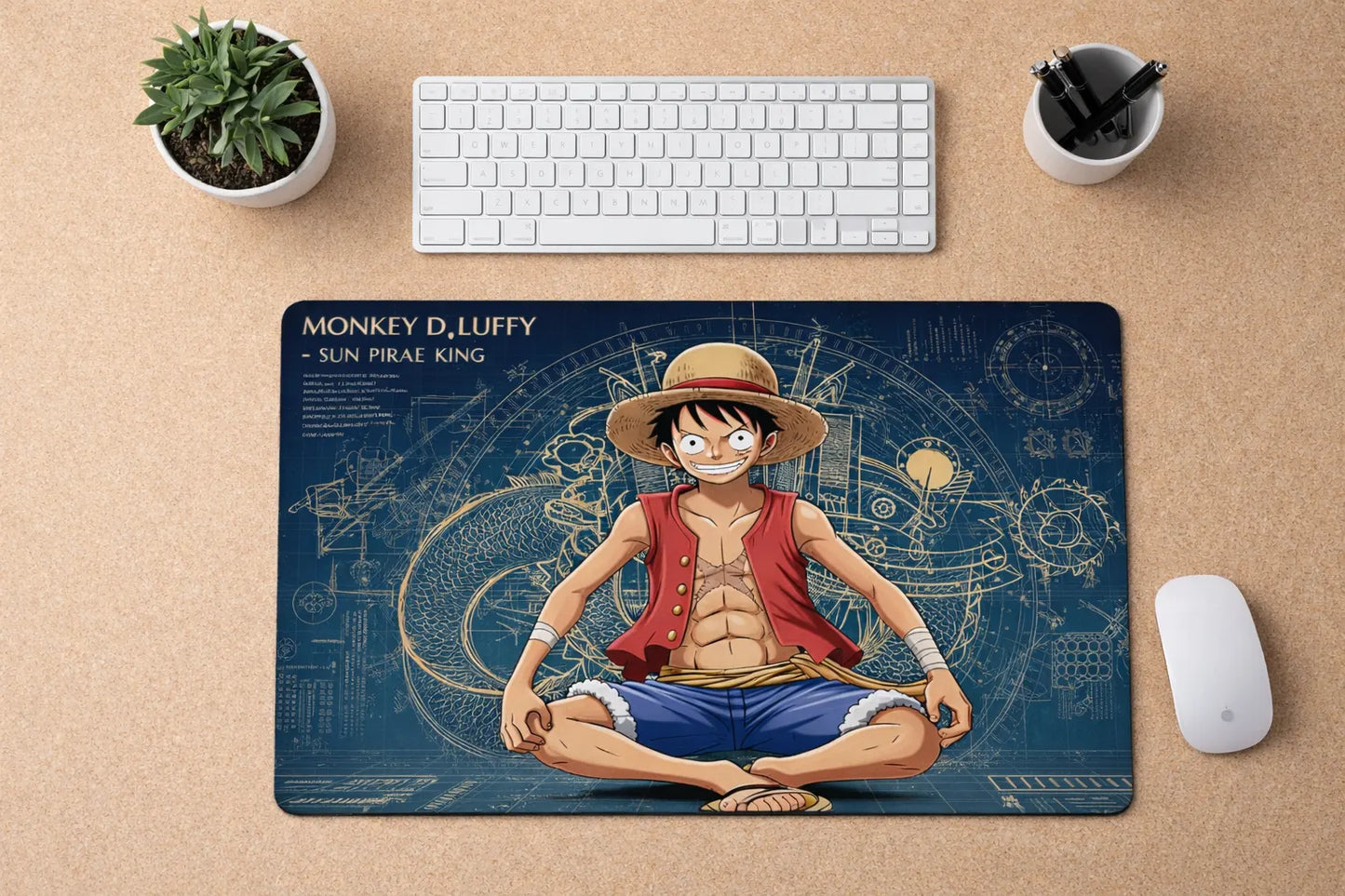 One Piece Monkey D. Luffy XXL Gaming Mousepad – Ultra-Immersive Anime Desk Mat - Poketcg.in