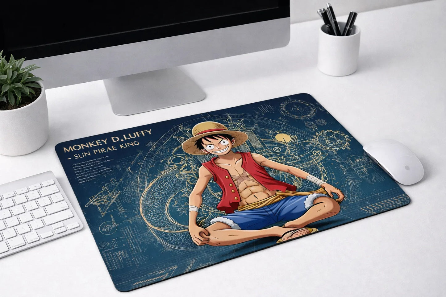 One Piece Monkey D. Luffy XXL Gaming Mousepad – Ultra-Immersive Anime Desk Mat - Poketcg.in