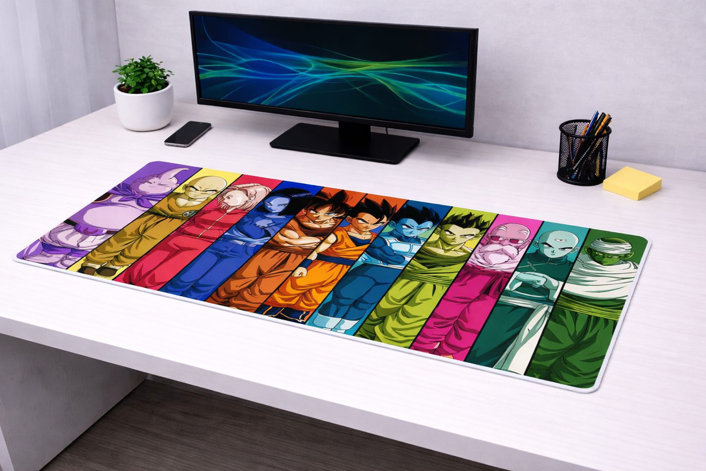 Dragon Ball Super Team Universe 7 XXL Gaming Mousepad – 24" x 12" Classic Anime Desk Mat- Poketcg.in