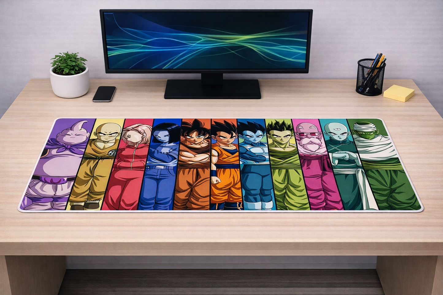 Dragon Ball Super Team Universe 7 XXL Gaming Mousepad – 24" x 12" Classic Anime Desk Mat- Poketcg.in