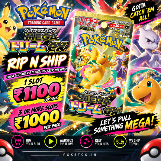 Pokémon Card Game MEGA High Class Pack MEGA Dream ex | Japanese Booster Pack – Rip & Ship