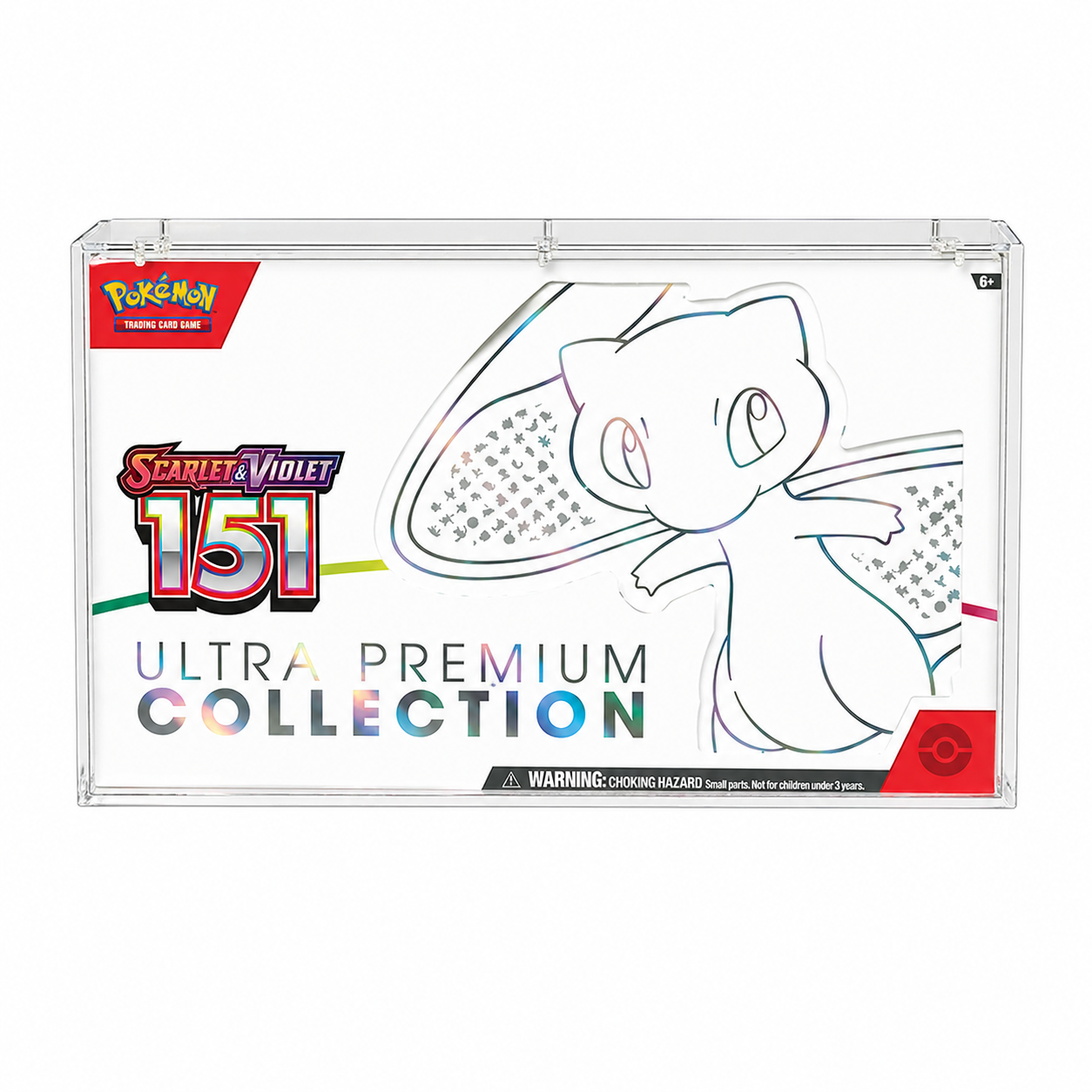 Premium Acrylic Display Case for Mega Charizard EX UPC & Pokémon Scarlet & Violet 151 Ultra-Premium Collection Box