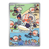 A single Pokémon trading card featuring Clobbopus from the Basic set, with illustrated clobbopuses on a beach scene and a silver border around the card.