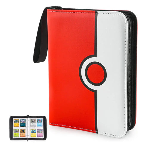 Collectible Trading Card Binder, 400 Pockets Card Holder with 50 Removable Sleeves, Portable Collection Binder Album Book Case Storage, Zipper Card Protective Sleeves for TCG, Sports Card