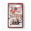 A PSA-certified collectible slab showing an example comic book grading card, featuring a red border and a detailed retro comic illustration with a white 'CARD NOT INCLUDED' watermark overlay.
