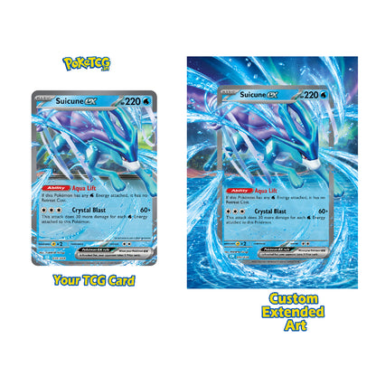 Custom Pokémon Extended Art Graded Display Case custom art view