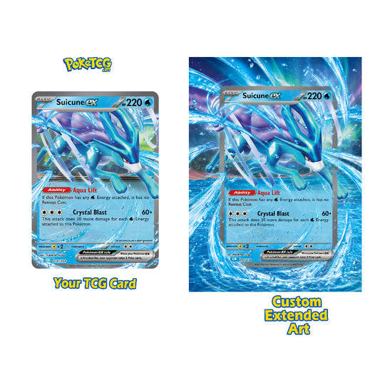 Custom Pokémon Extended Art Graded Display Case custom art view