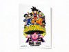 Official Dragon Ball Super Fusion World card sleeves featuring the legendary battle between Son Goku and Majin Buu in a dynamic black-and-white manga art style.