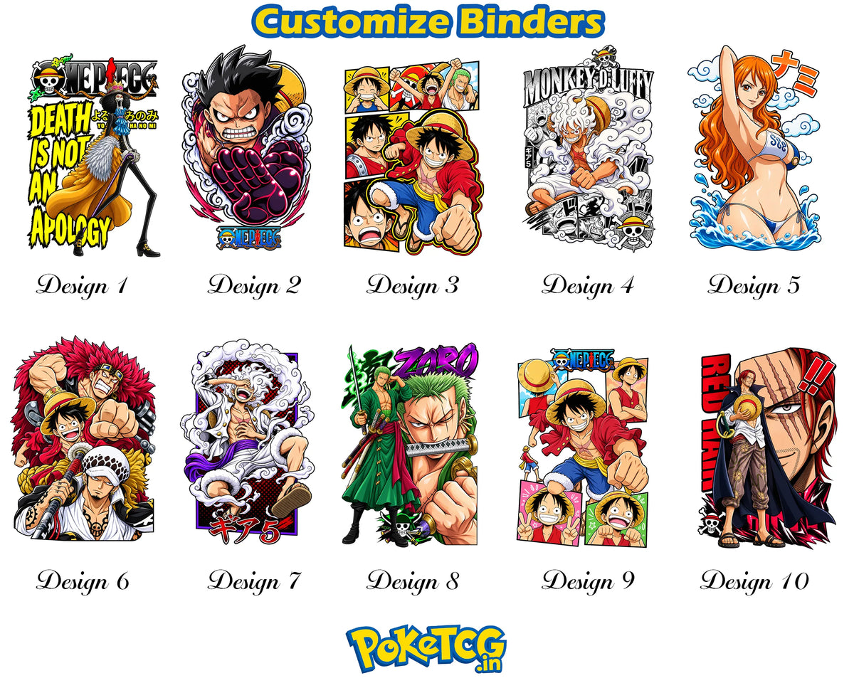 One Piece Monkey D. Luffy Anime Card Binder Straw Hat Pirates Edition
