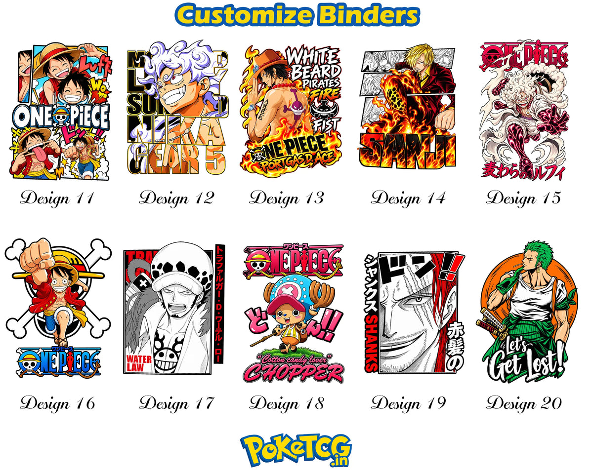 One Piece Monkey D. Luffy Anime Card Binder Straw Hat Pirates Edition