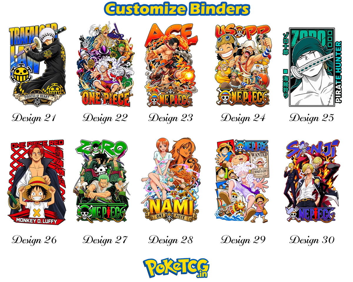 One Piece Monkey D. Luffy Anime Card Binder Straw Hat Pirates Edition