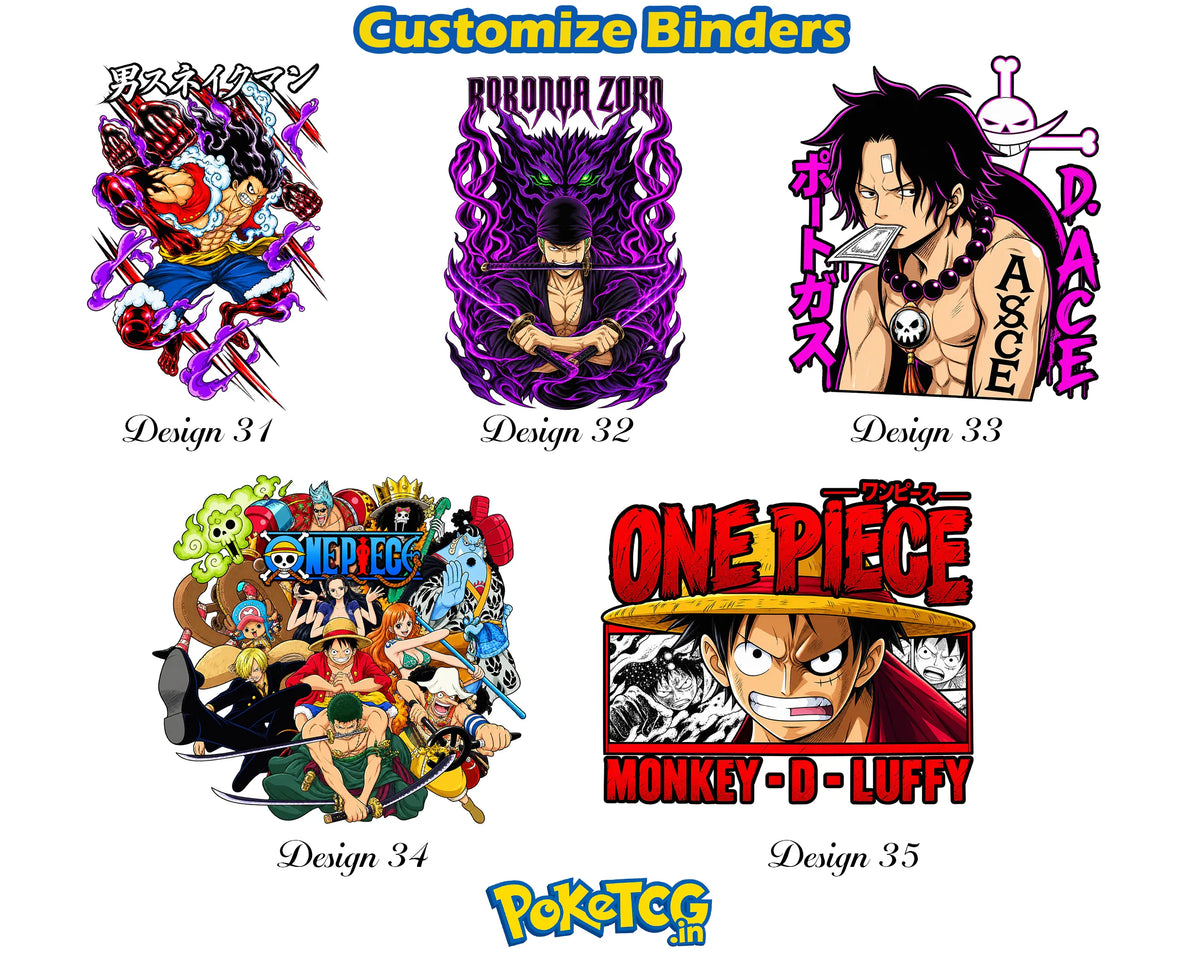 One Piece Monkey D. Luffy Anime Card Binder Straw Hat Pirates Edition