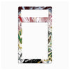 A rectangular light switch plate cover featuring a colorful anime-style illustration border with a blank white center cutout, shown against a plain white background.