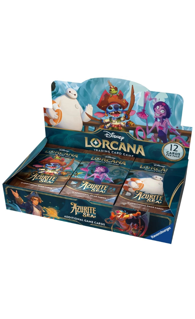 Disney Lorcana Trading Card Game Azurite Sea booster pack for collectors