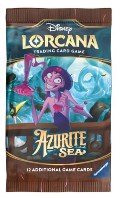 Disney Lorcana Azurite Sea Set 6 booster pack