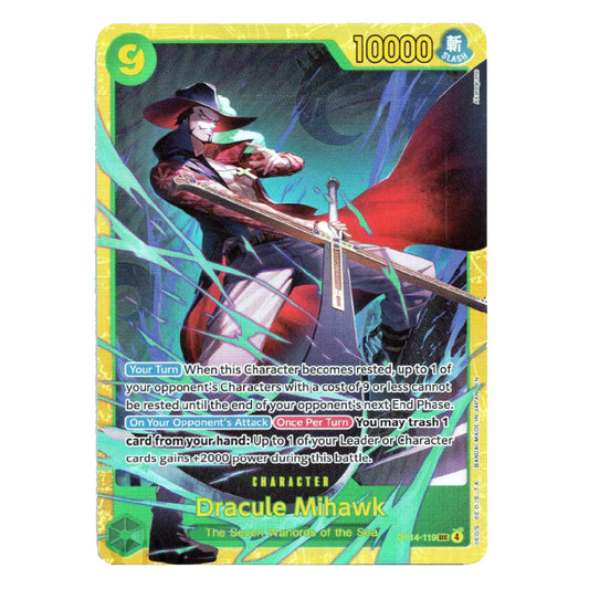 Dracule Mihawk SEC OP14-119 The Azure Sea's Seven English NM