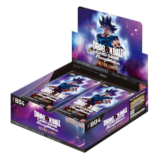 Dragon Ball Card Game Ultra Limit packaging with character illustration on a white background
