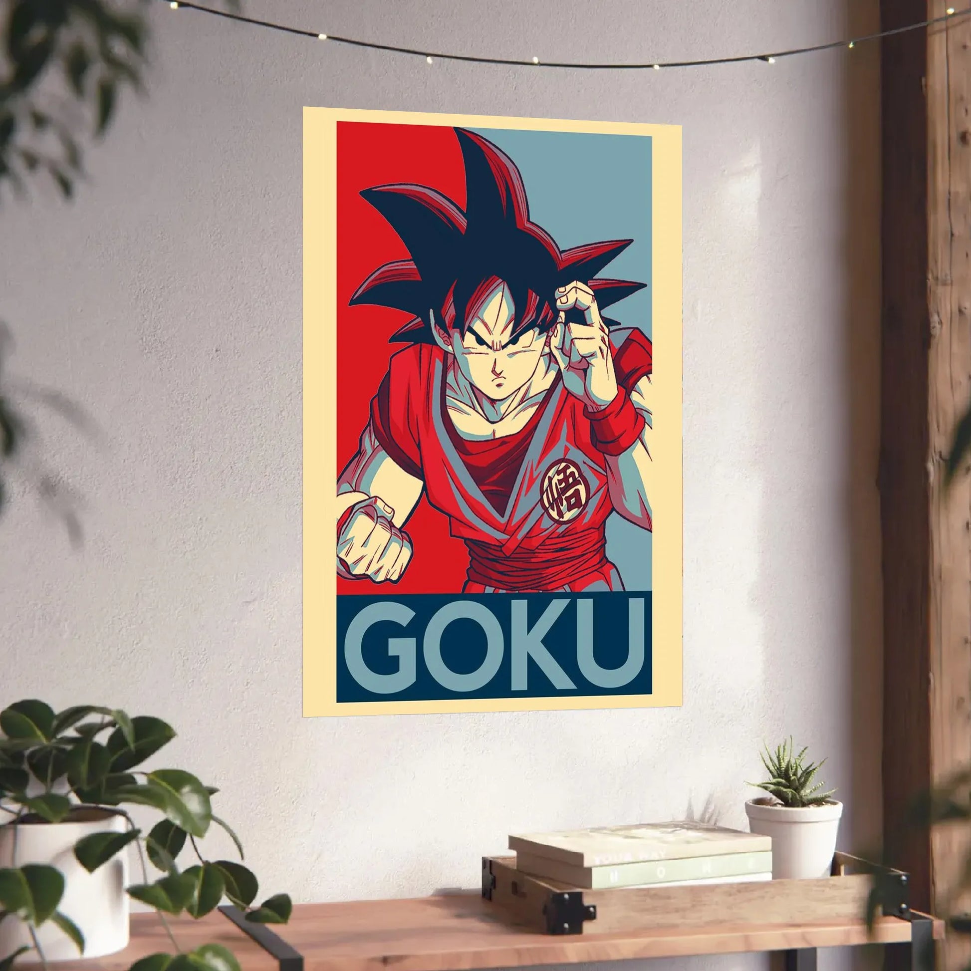 Dragon Ball Goku Minimalist Retro Art Poster Anime Wall Decor - PokeTCG