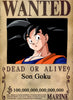 Dragon Ball Son Goku Wanted Poster Dead or Alive Anime Art - PokeTCG