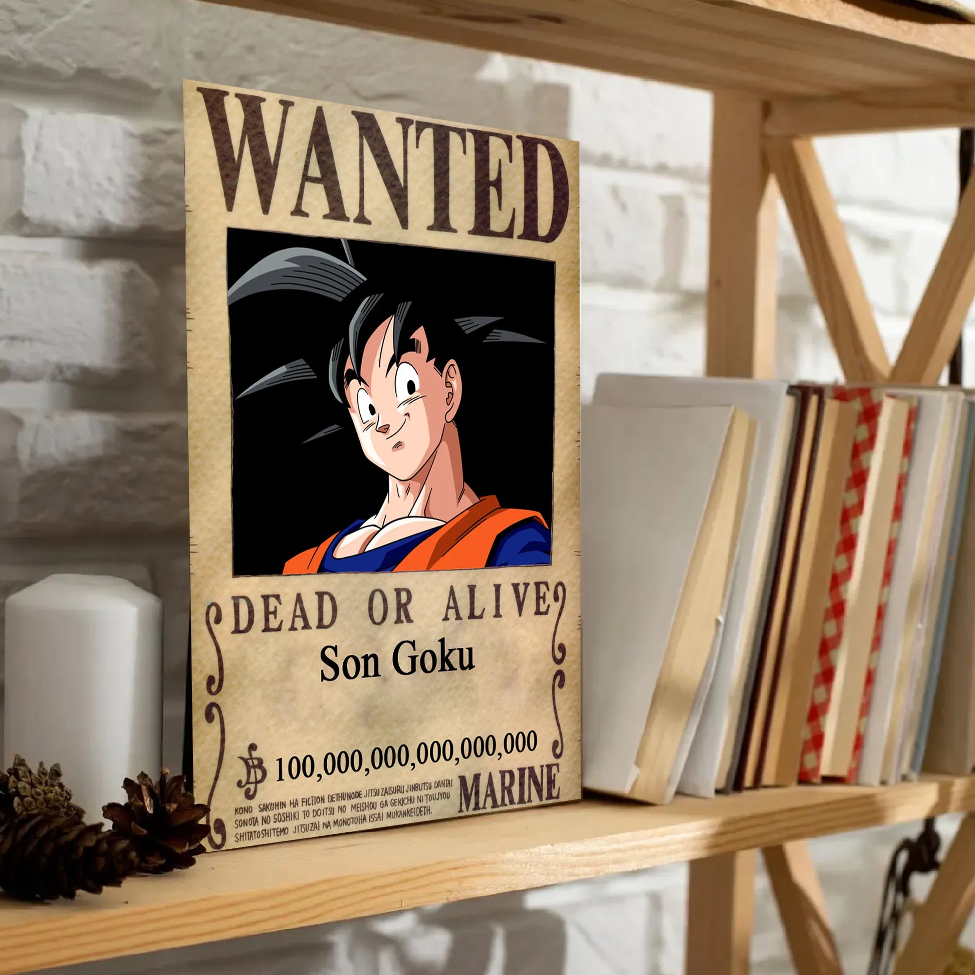 Dragon Ball Son Goku Wanted Poster Dead or Alive Anime Art - PokeTCG