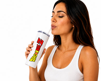 Dragon Ball Z Tumbler Sipper – Classic Anime Logo Stainless Steel Travel Cup