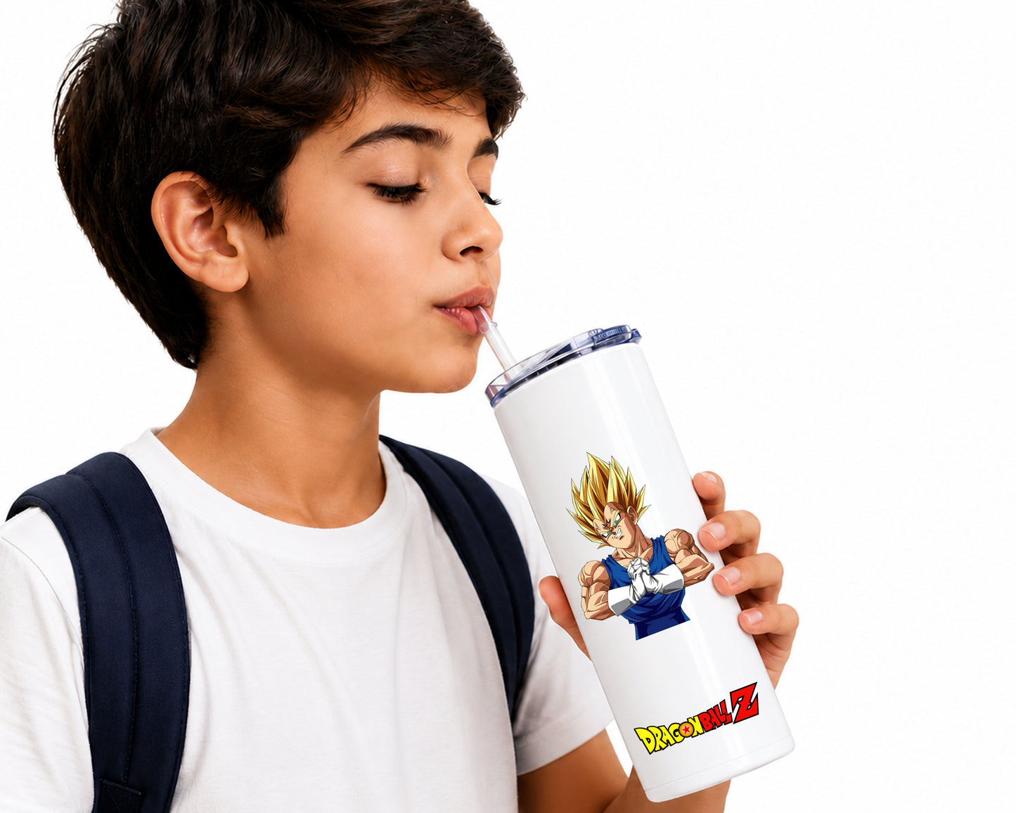 Dragon Ball Z Vegeta Super Saiyan Tumbler Sipper – Anime Stainless Steel Travel Cup