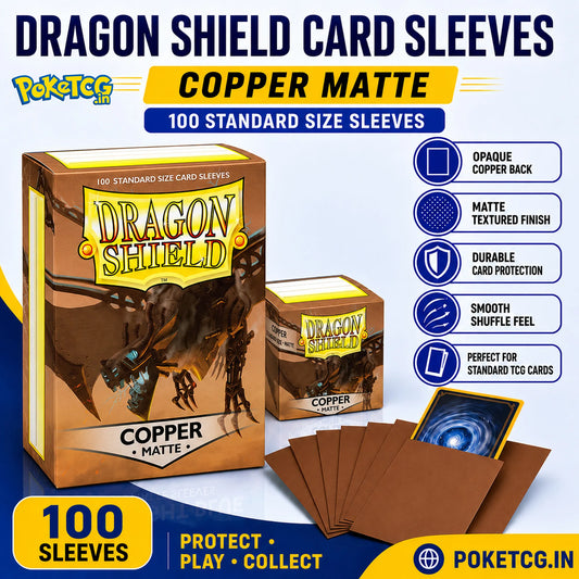 Dragon Shield Copper Matte Sleeves Standard Size "Single sleeve" - PokeTCG