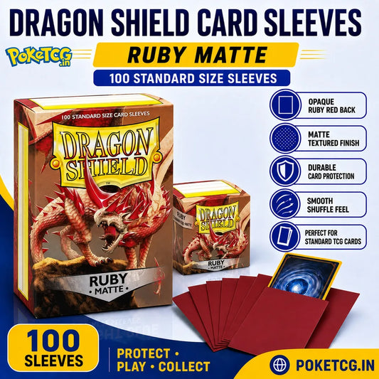 Dragon Shield Matte Sleeves "Single Sleeve" – Ruby Standard Size