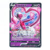 A Japanese Pokémon TCG trading card featuring the V-Formosa Sabertop (ラブラロス V) with a pink and purple heart-themed illustration, set against a plain white background.