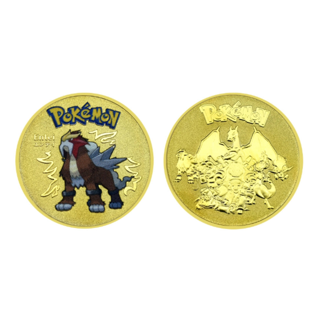 Pokémon Gold Collectible Metal Coins – Charizard, Pikachu, Mewtwo & More