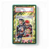 A PSA graded collectible card slab containing a Pokémon Trainer card, shown against a plain white background. The slab has a green border and a red PSA label at the top.