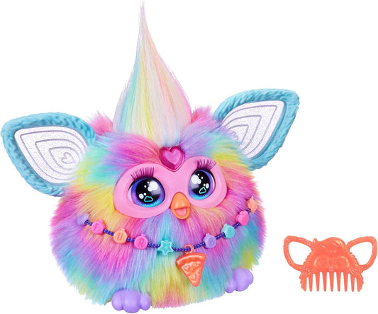 Furby interactive plush toy for kids aged 6 and up, featuring voice-activated animatronic movement and playful expressions.