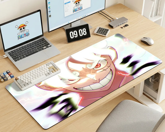 Gear 5 Luffy Mousepad Close-Up Anime Desk Mat Power Design | PokeTCG