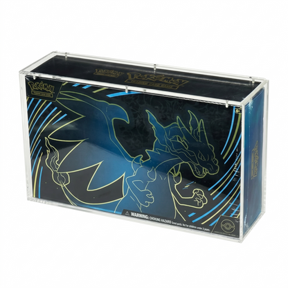 Premium Acrylic Display Case for Mega Charizard EX UPC & Pokémon Scarlet & Violet 151 Ultra-Premium Collection Box