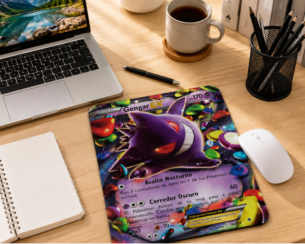 Gengar Candy Chaos Gaming Mouse Pad Sweet Shadow Energy Design