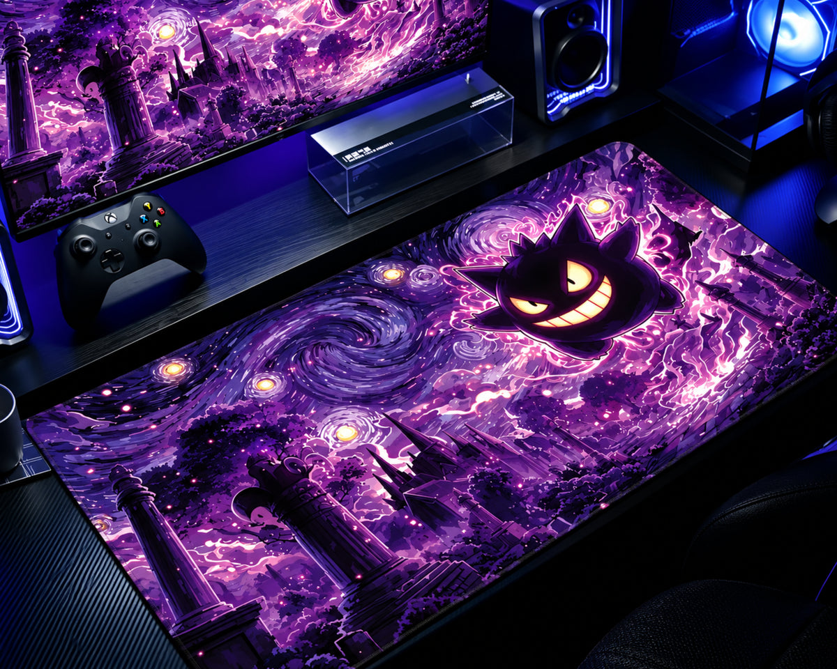 Gengar Cosmic Galaxy Pokémon Anime Gaming Mouse Pad Design