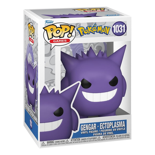Funko Pop! Games Pokemon Gengar Ectoplasma vinyl figure packaging on a white background
