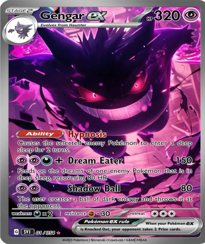 Gengar Shadow Realm Gaming Mouse Pad Dark Energy Dream Eater Design