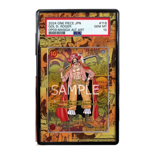 Gol D. Roger OP09-118 One Piece Extended Art Graded Display Case