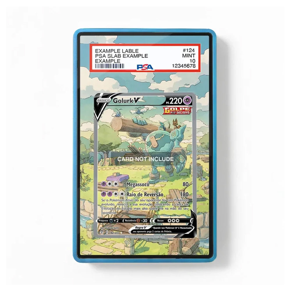 A graded collectible Pokémon trading card featuring Golurk, sealed in a blue PSA slab with a PSA label visible at the top. The card is shown against a clean white background.